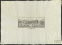 Byggnad kallad orangeriet i Karlbergs trädgård, vari under vintertiden förvaras en utvald samling av sällsynta blommor och alla slags från fjärran länder hämtade växter.