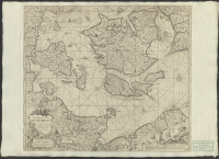 Nieuwe Pascaert van de Sondende Beldt met de onder Behoorende Eylanden seer Naukeurig op gestelt en van veel fouten verbeetert.[Kartografiskt material]