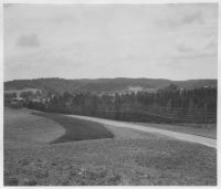 Vägen mellan Rölanda och Dals-Ed mittför Mellbyns utmark-betesmark