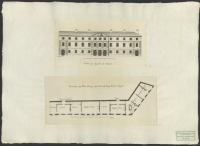 [Fasadritning av Konsistoriehuset i Uppsala].[Bild]