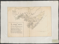 Landcarta öfwer een deel aff gräntzen emellan Wärmeland och Norje ....