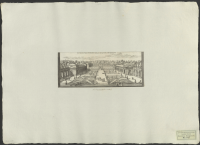 Rosersbergs slotts gårdsplan med pelargångar från norr