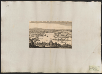 Abriss und gelegenheit der neuerbauten schwedischen Festung Pfaffentraub undten am Auslauff des Mayns in den Rhein.[Bild]