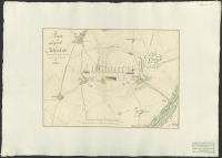Plan af Lägret wid Daberkow ankommit den 16 och 17 samt upbrutit den 21 Augusti Åhr 1758.[Kartografiskt material]
