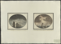 Flottans rangering i linie de Bataille, sedd om natten under Månsken.[Bild]