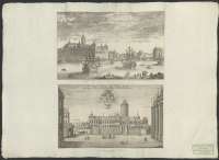 Stockholms gamla slott från öster || Stockholms gamla slott åt stadssidan (från väster)