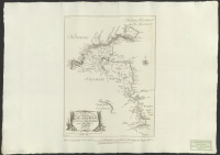 Charta som wisar sträckningen så wäl af land- och fiällryggarne, sedan de i Haldefiällen skiljas åt som norra delen af riksgränsen emellan Swerige och Norrige år 1771 af Nils Marelius..[Kartografiskt material]