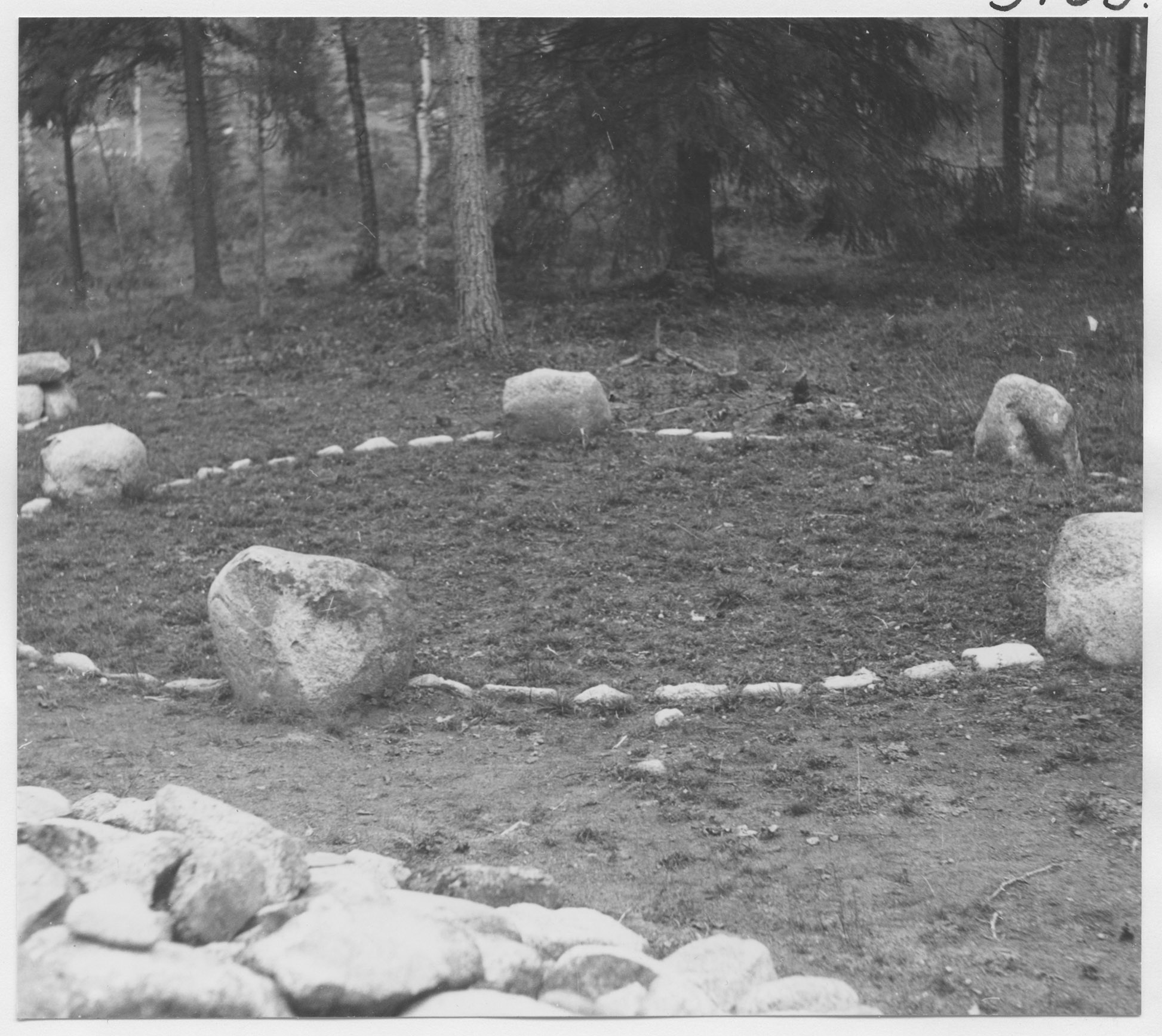 Mårten Sjöbeck, Fagertofta, gravfält från järnåldern, domarring