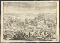 [Danskarna erövrar Helsingborg den 2 juli 1676].[Bild]