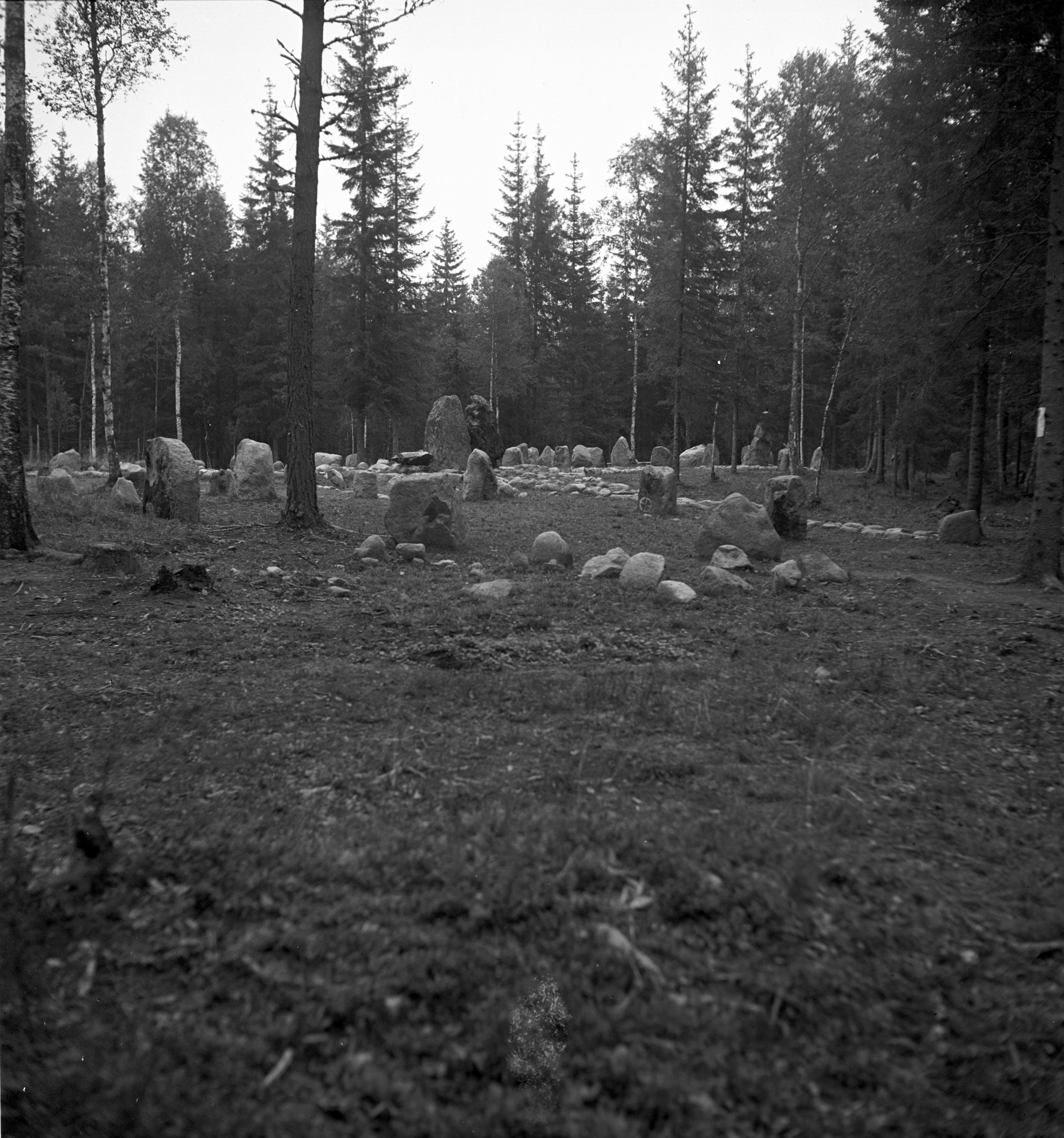 Mårten Sjöbeck, Fagertofta, gravfält från järnåldern
