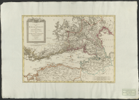 Charta öfver Finska viken med däromkring belägne provincier, efter de bästa chartor och astronomiska observationer författad. Prostat apud fratres Lotter Aug. Vind..[Kartografiskt material]