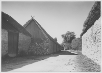 Södvik, bygatan med gårdsinteriör