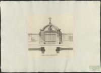 Riddare Holmens Kyrkiogårds Port.[Bild]