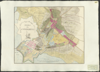 Charta öfwer Landscrona.[Kartografiskt material]