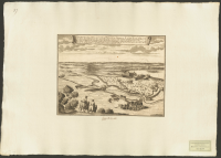 Prospekt von dem Schloss und Vestung Birsen in Littauen ....[Bild]