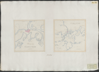 Carlstad och dess belägenhet. || Carlstad och dess närmaste omgivning.