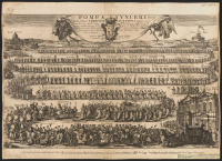 Pompæ fvnebres habitæ in funere Christinæ Alexandræ Svecorum Reginæ Sueciæ. Romæ die XIX Aprilis anno MDCLXXXIX ....[Bild]