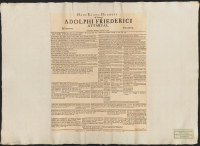 Hans kongl. höghets af Swerige Adolphi Friederici ättartal.