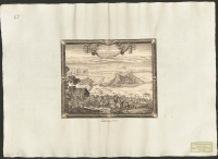 Castellum ad Pagum Lehe post quatridui Obsidionem Supremi Exercitus Ducis Dn: Comiti Carolo Gvstauo Wrangel arbitrio se subiicere coactum d: 2 Aug: 1657..[Bild]