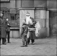 Julstämning vid Slottsbacken.