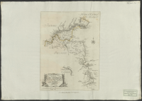 Charta som wisar sträckningen såwäl af land- och fiäll-ryggarne, sedan de i Haldefiällen skiljas åt, som norra delen af Riksgränsen emellan Swerige och Norrige år 1771 af Nils Marelius.[Kartografiskt material]
