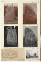 Överselö kyrkogård. Runsignum Sö 206, Sö 207 och Sö 208