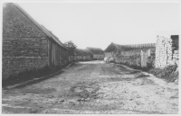 Eriksöre by, bygatan från söder