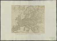 Charte öfwer Europa efter herr Del'Illes grundritning.[Kartografiskt material]