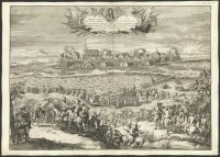 Christianstad von I.K.M. Christiano Quinto Anno 1676, mit Sturmender hand erobert..[Bild]