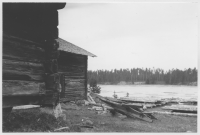 Gammal bebyggelse vid Ljusnan söder om Sveg köping