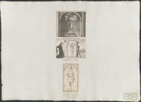 Kapell i Varnhems kyrka med konung Knut Erikssons grav. Konung Knut Erikssons gravsten i Varnhems kyrka