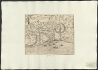 Plan des Retrenchements so von denen hohen nordisch Alliirten beij Emportirung der Insul Rügen ist verfertiget worden. Anno 1715..[Kartografiskt material]