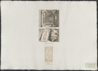 Kor i Varnhems kyrka med konung Inges grav. Konung Inges gravsten i Varnhems kyrka