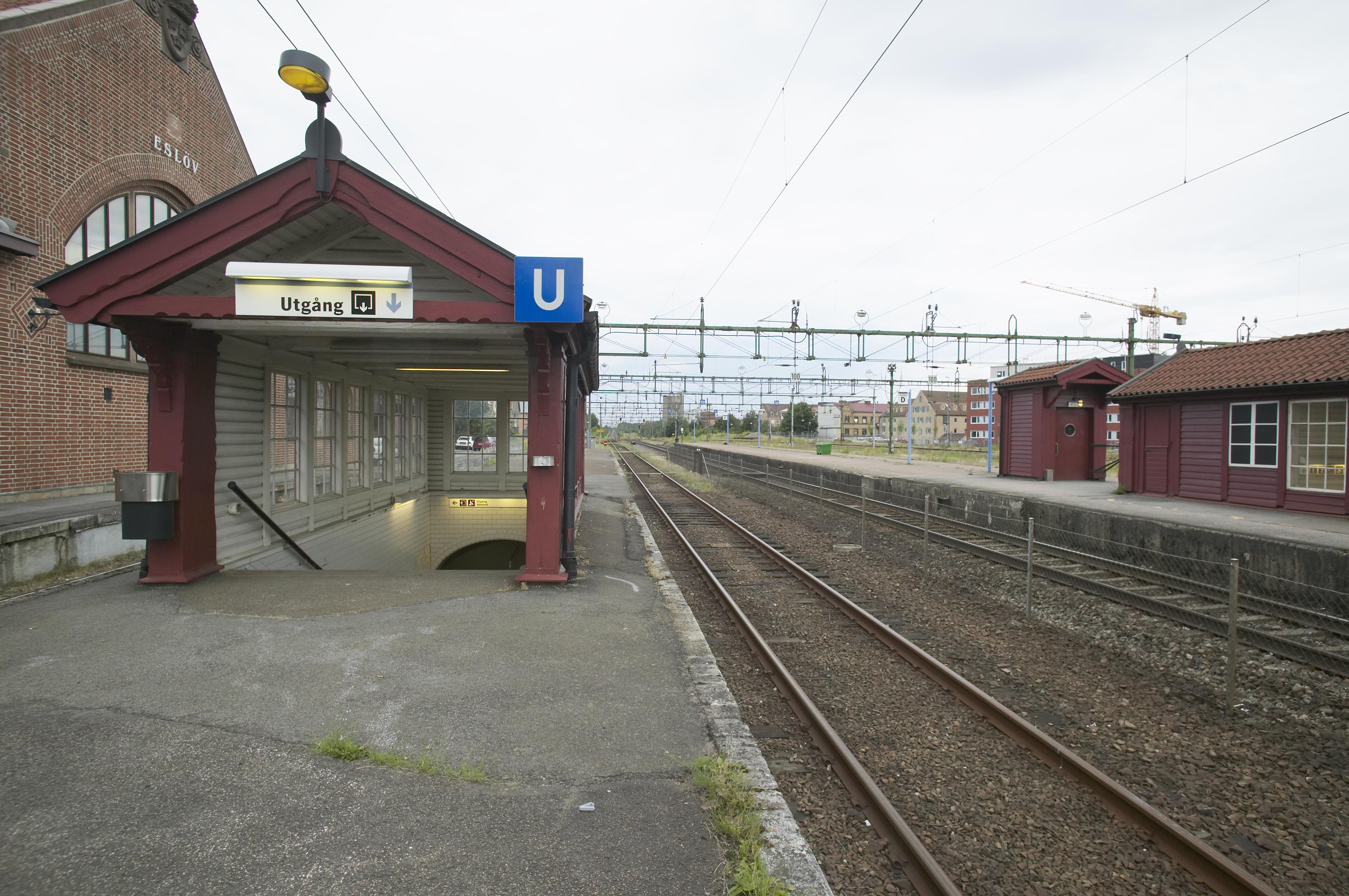 Bengt A Lundberg, Eslövs järnvägsstation