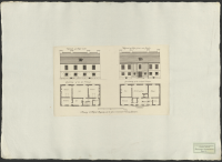 Ritning til hufvud byggning på de förarrenderade Konungsgårdarne.[Bild]